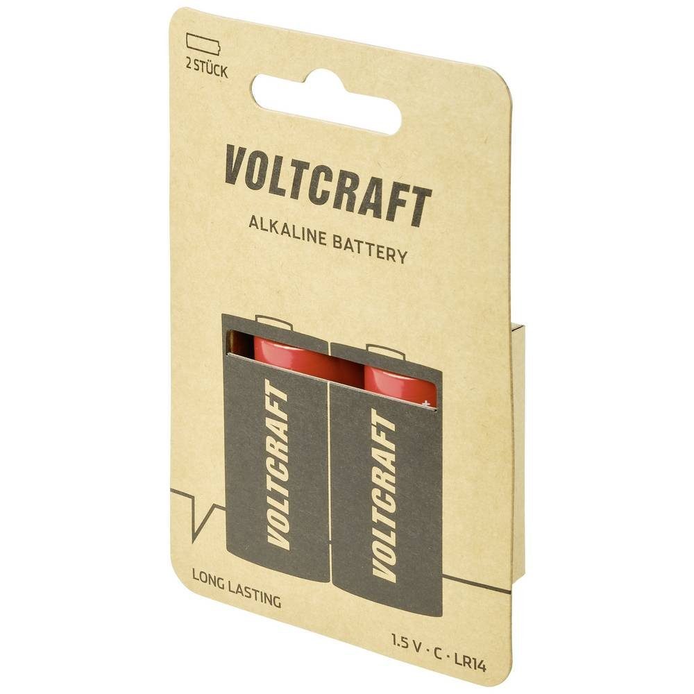 VOLTCRAFT Alkaline 2 St Baby-Batterien, Akku