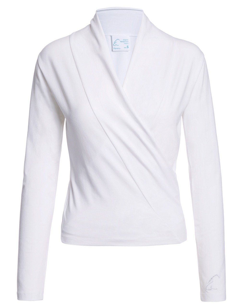 ESPARTO Yoga-Wickeljacke Wickelshirt Dhaara in Bio-Baumwolle günstig online kaufen