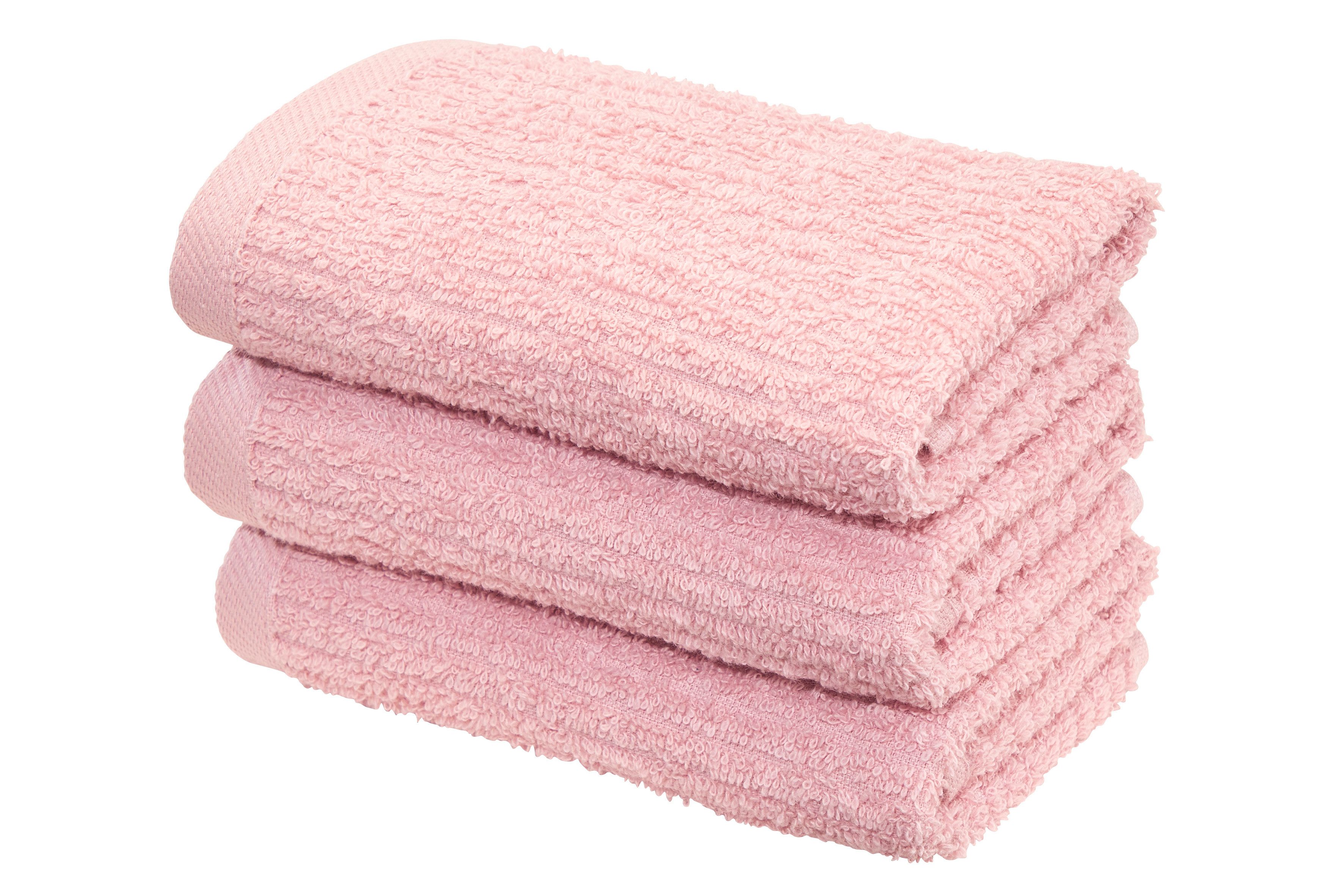 OTTO home Gästehandtücher Riva, 30x50, Premium Handtücher, 500 gr/m², Webfrottier (3-St), Hoch-Tief-Struktur, Streifen, weich, 5 Jahre Garantie