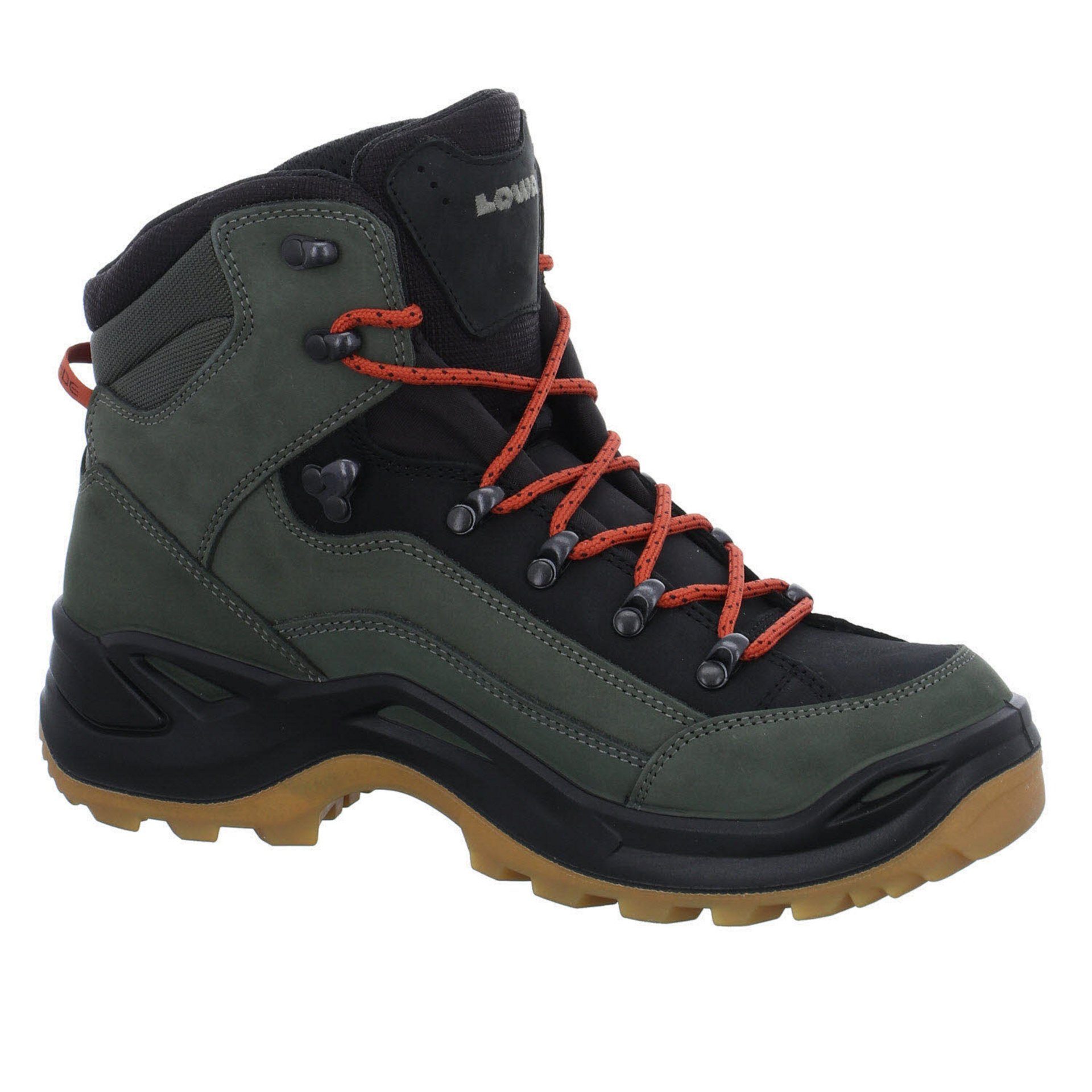 Herren Schuhe FOREST/ORANGE Outdoor Renegade Leder-/Textilkombination Outdoorschuh GTX Mid Lowa