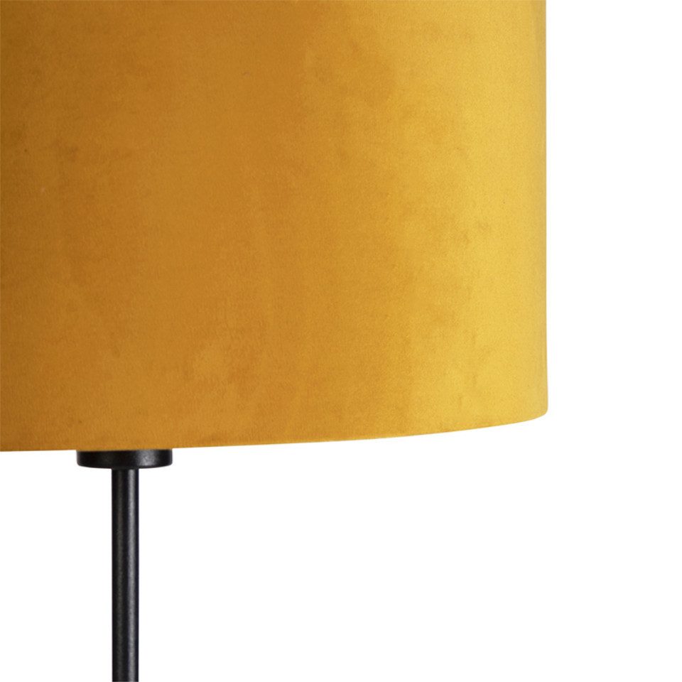 Qazqa Stehlampe Parte fl, ohne Leuchtmittel, Warmweiß, QAZQA Stehlampe, e27, Gelb, Stahl, country-rustic