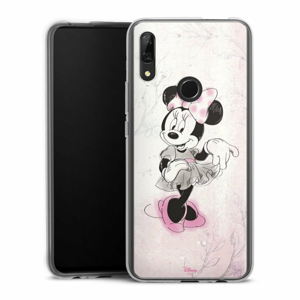 DeinDesign Handyhülle Minnie Mouse Disney Vintage Minnie Watercolor, Huawei P Smart Z Silikon Hülle Bumper Case Handy Schutzhülle