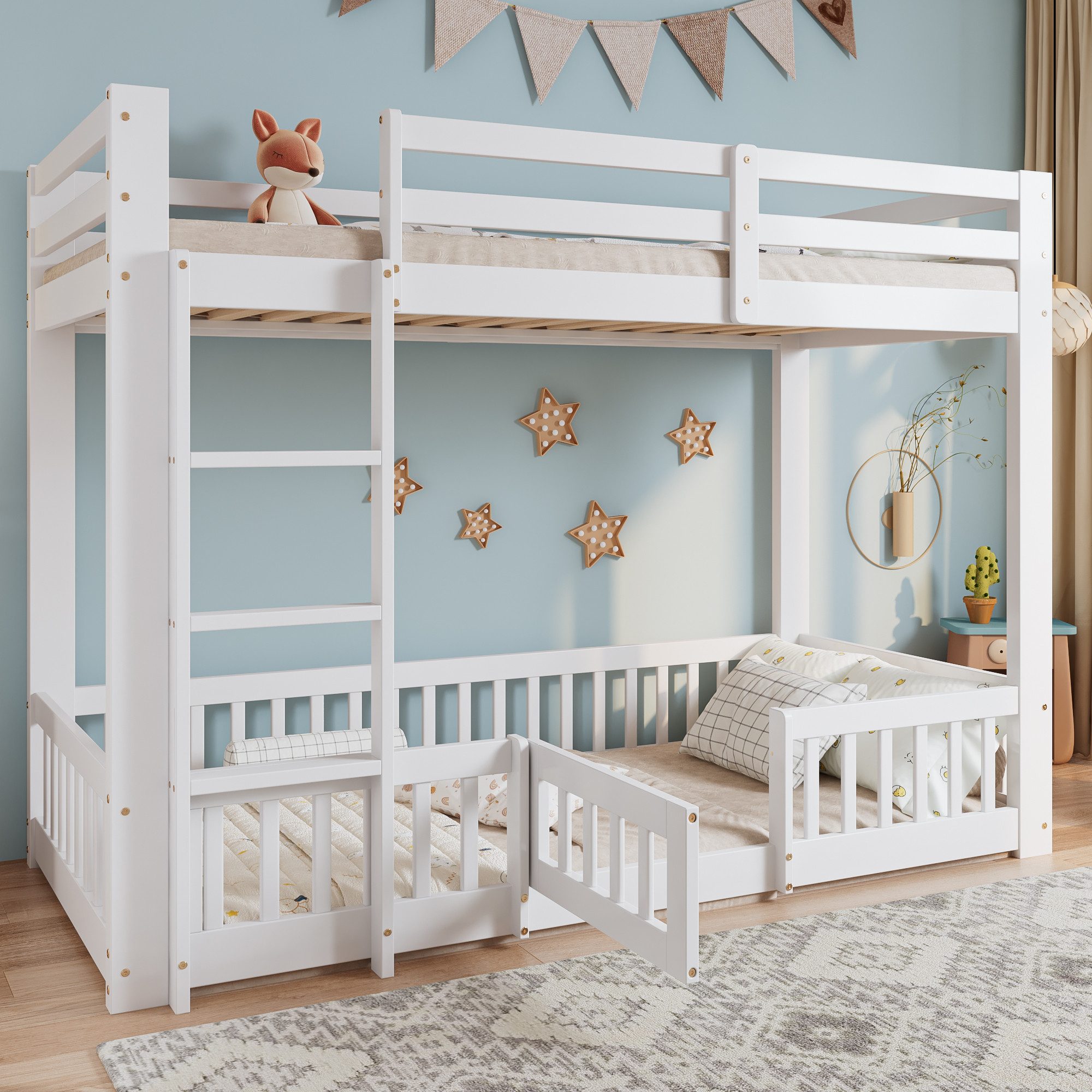 Merax Etagenbett (1-St., Jugendbett Einzelbett Hochbett), günstig online kaufen