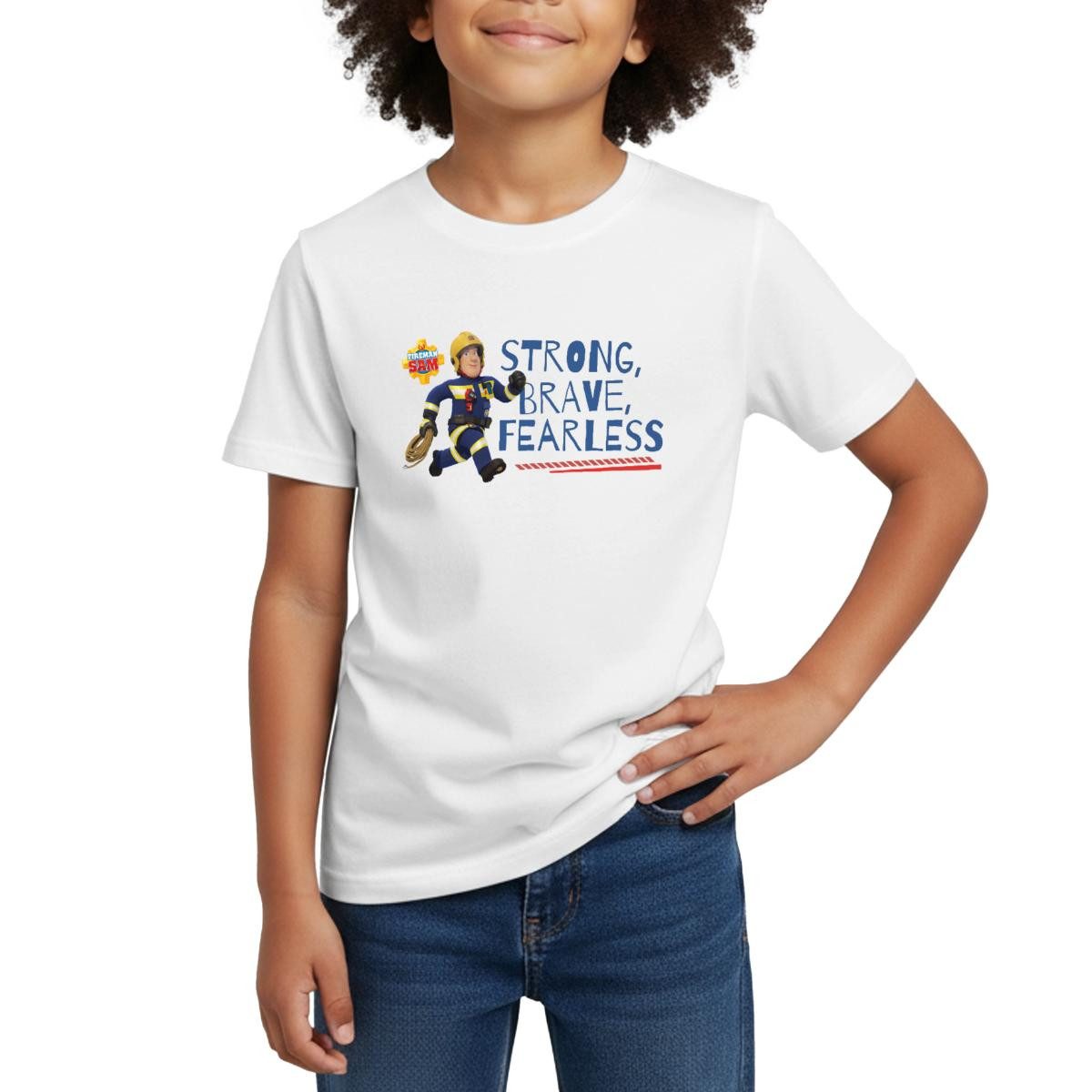 T-Shirt Feuerwehrmann Sam™ Strong, Brave, Fearless Kinder T-Shirt