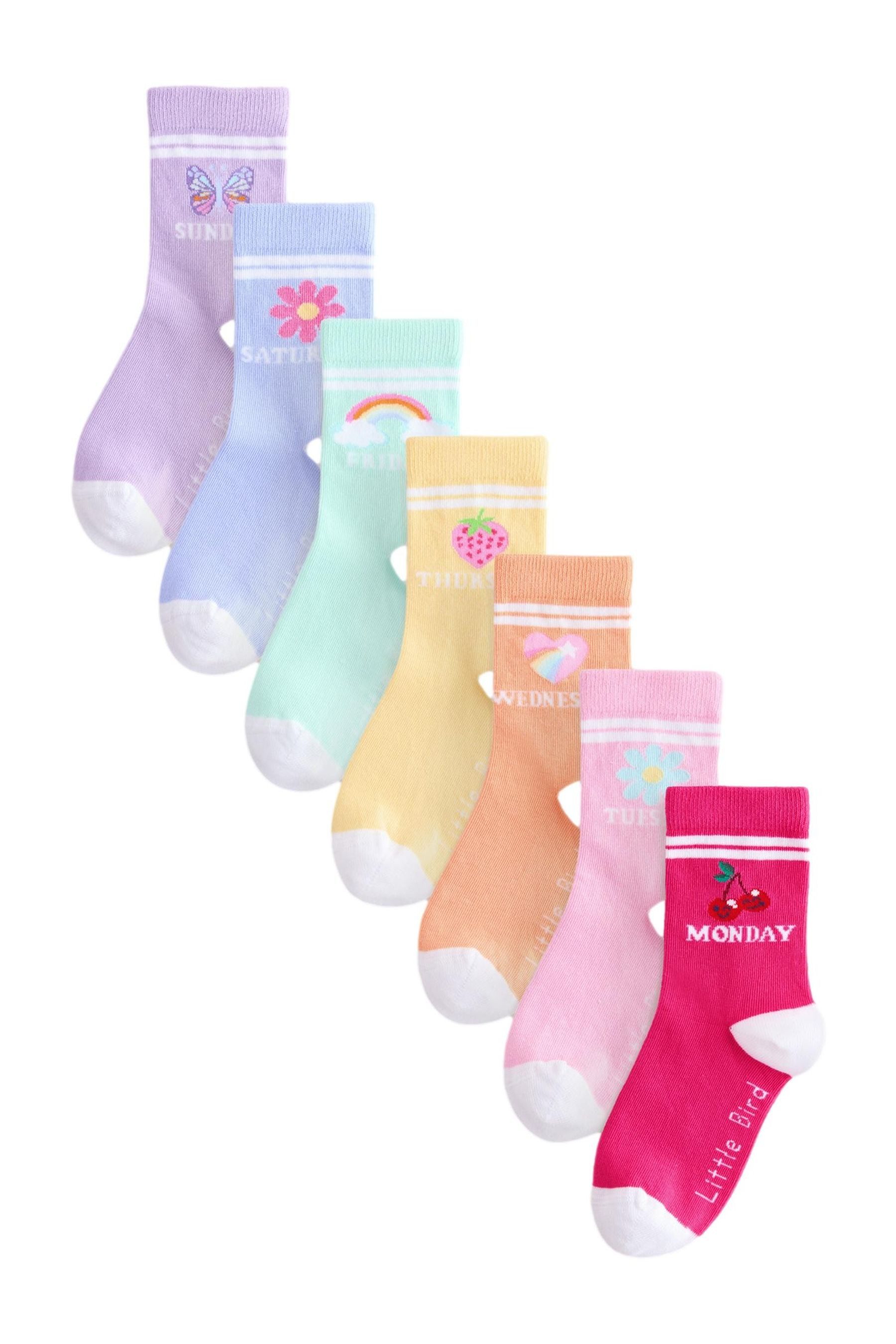 Little Bird by Jools Oliver Basicsocken 7 x Little Bird by Jools Oliver Wochentage-Socken (1-Paar)
