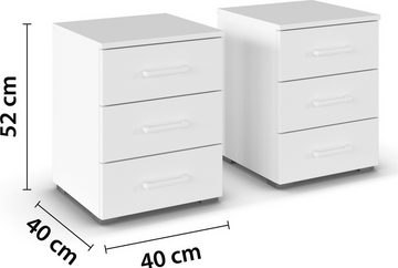 rauch Nachtkommode Maika, jeweils 3 Schubladen mit großzügigem Stauraum