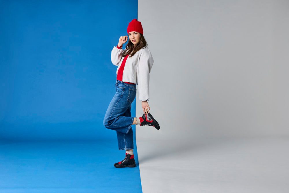 Rieker Sneakerboots Schnürboots, Schnürstiefelette mit zusätzlichem Innenreißverschluss