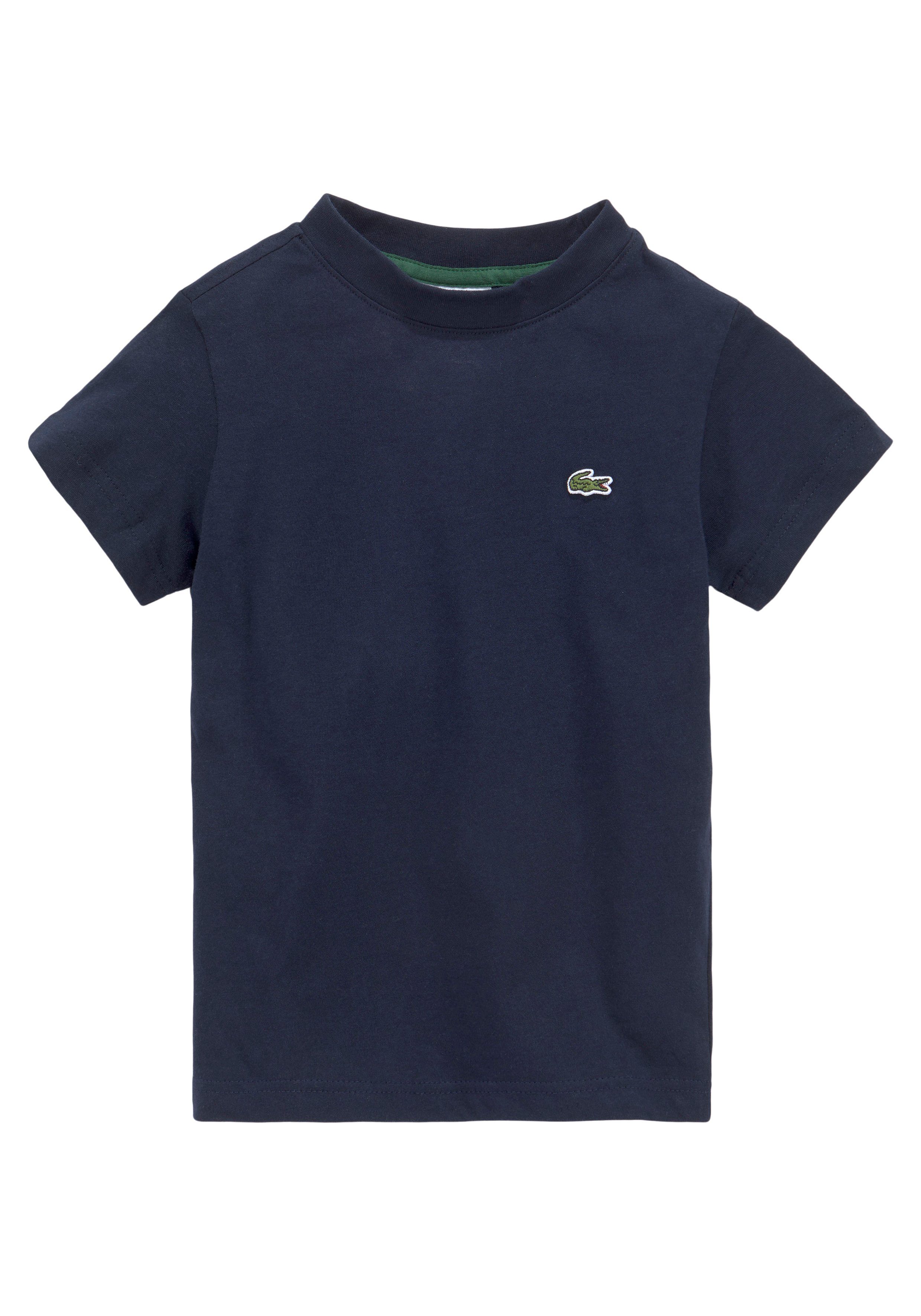 Brusthöhe T-Shirt mit NAVY Lacoste BLUE Lacoste-Krokodil auf