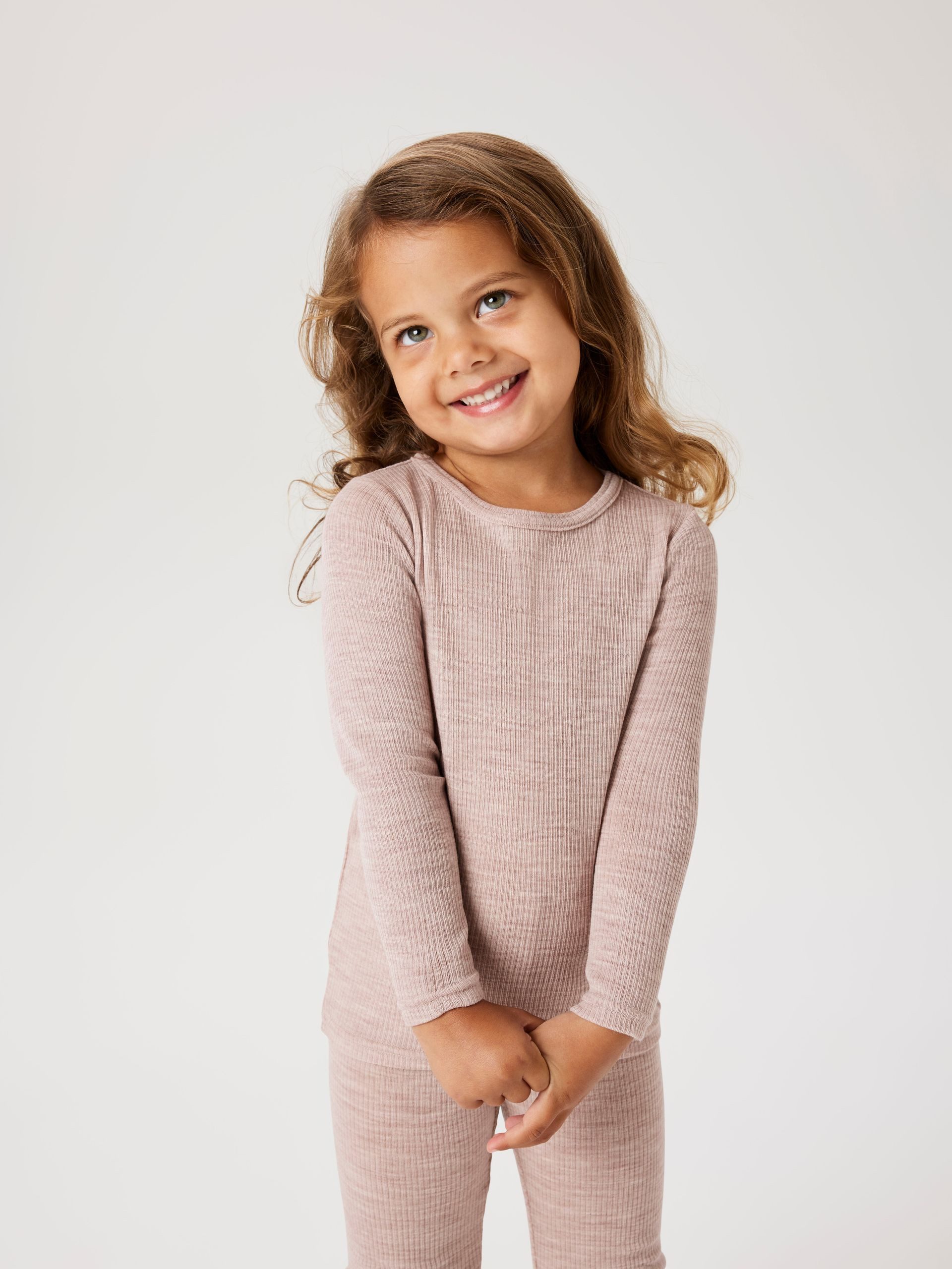 Name It Langarmshirt NMNWAX WOOL RIB LS TOP