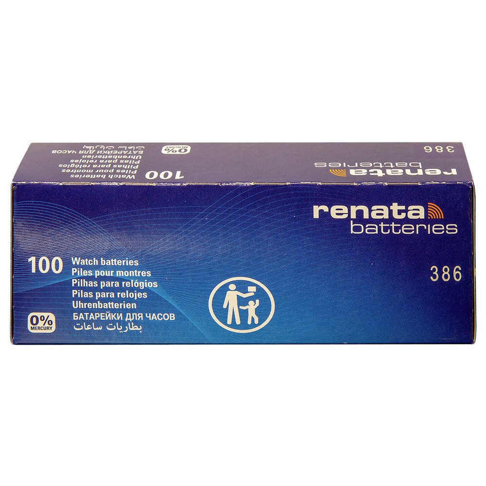 Renata Renata Knopfzelle 386 1.55 V 10 St. 130 mAh Silberoxid 386 MP CE RENAT Knopfzelle