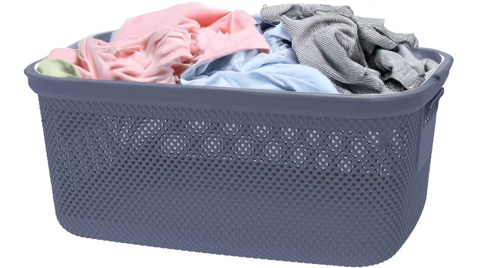 Koopman Wäschekorb Wäschewanne Kunststoff 30 L 4 Farben Einkaufen 2 er SET günstig online kaufen