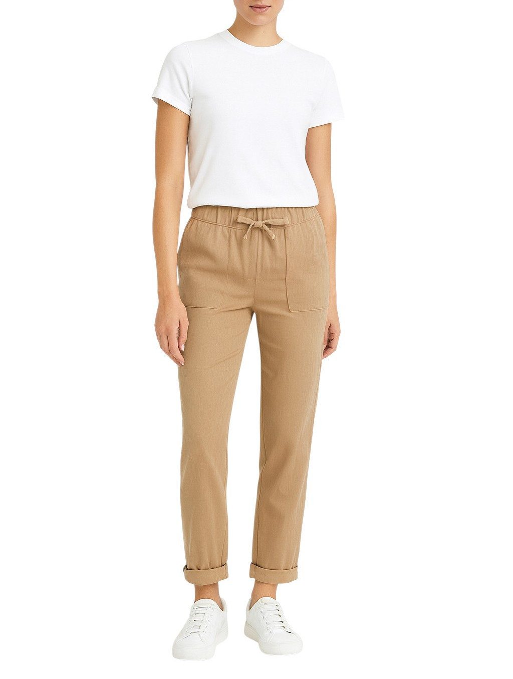 Mississhop Stretch-Hose Elastische Damenhose mit Kordelzug – bequemer Schnitt M.432