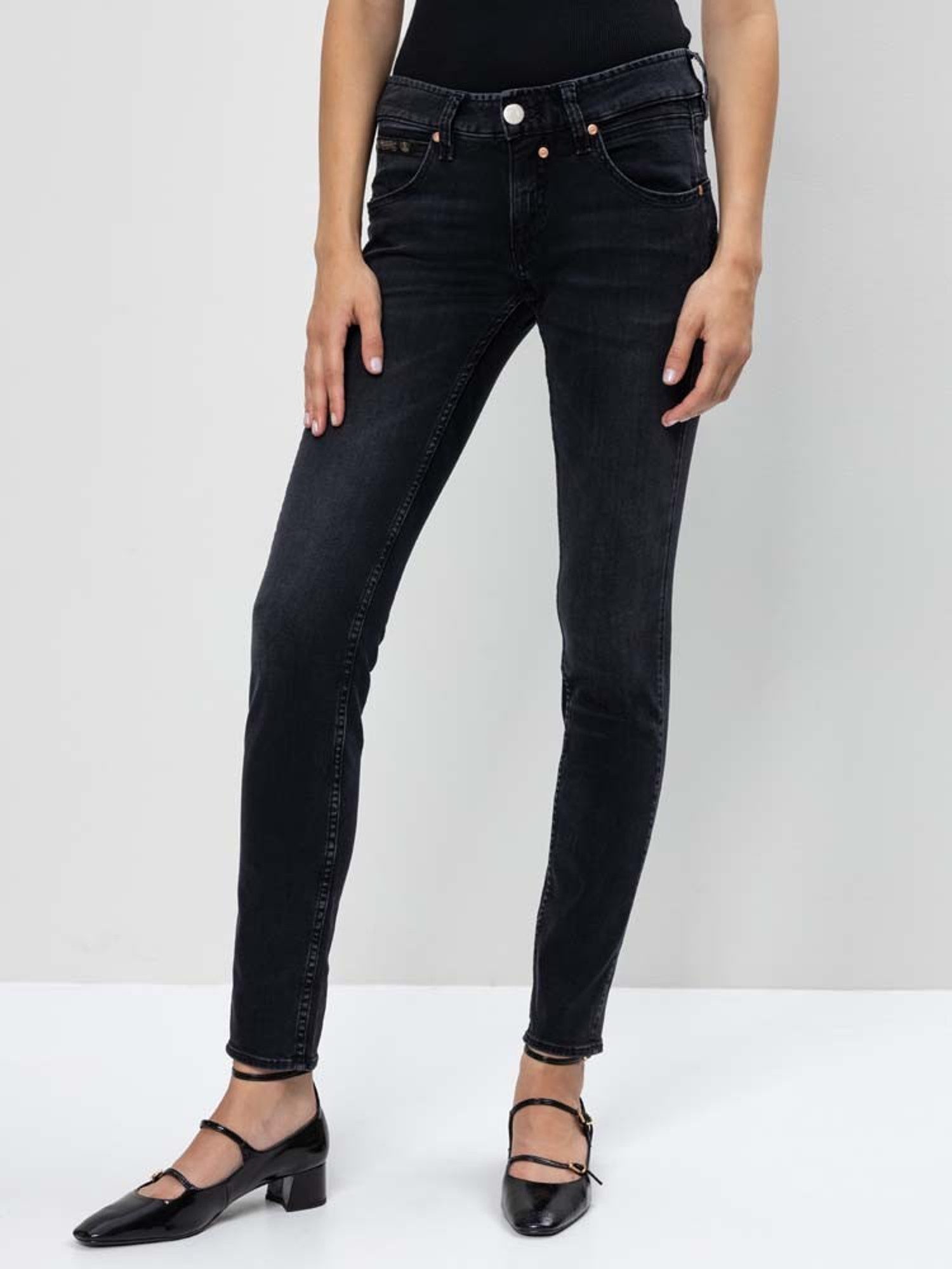 Herrlicher Slim-fit-Jeans 5705, Touch Slim Denim Black Stretch