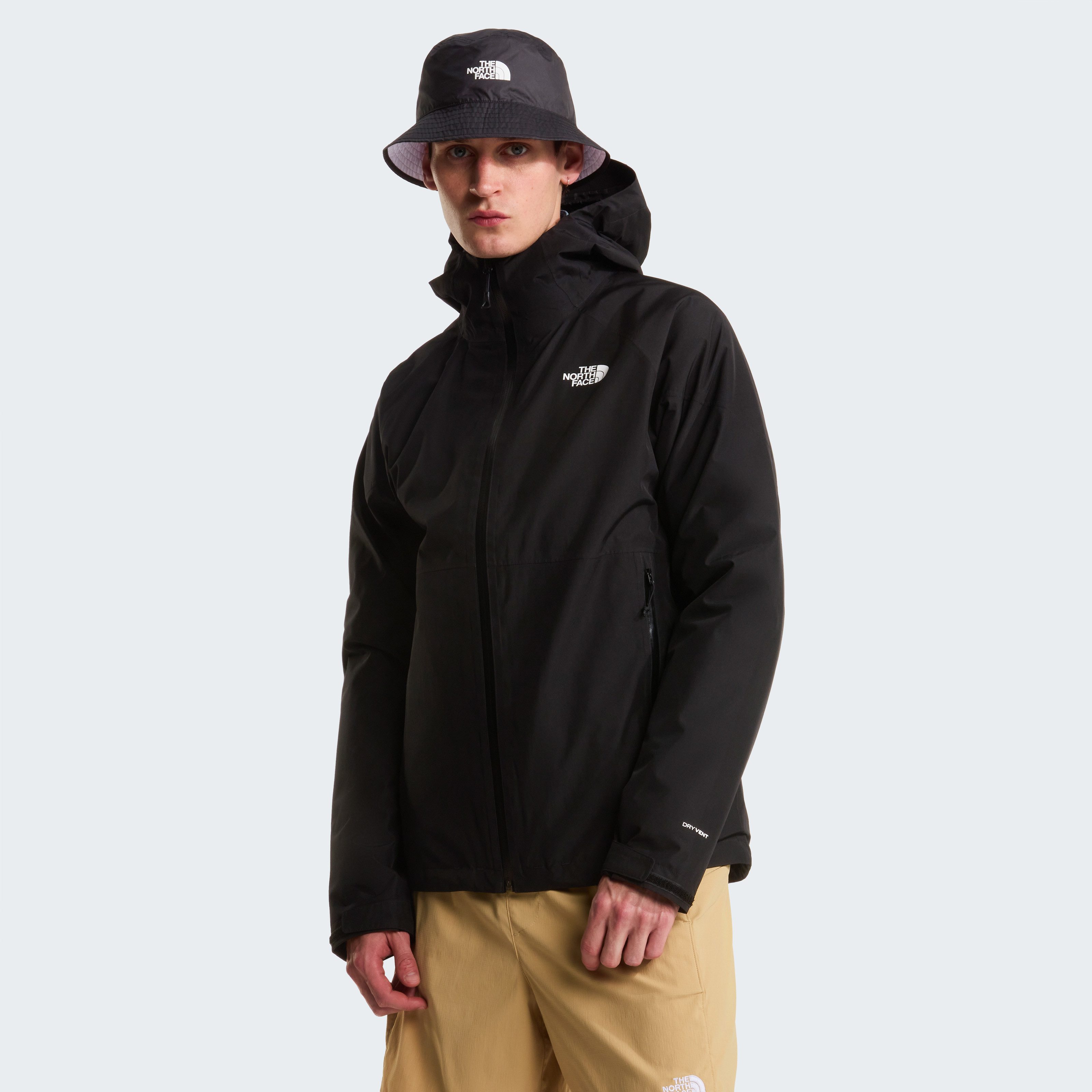 The North Face Funktionsjacke M LIGHTNING ZIP-IN JACKET mit verstellbarer Kapuze, mit Reißverschlusstaschen, pflegeleicht