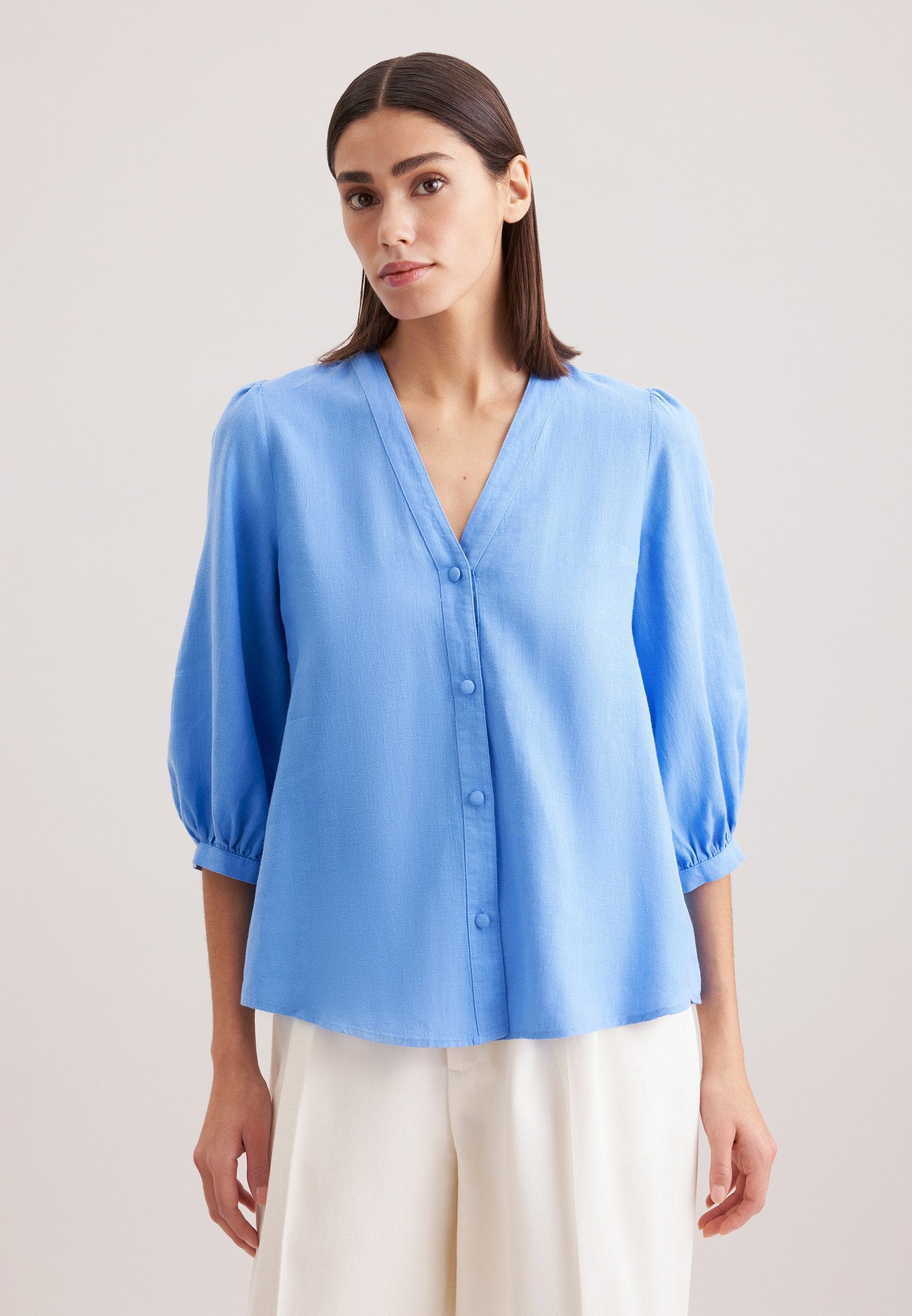 Klassische Bluse Schwarze Rose