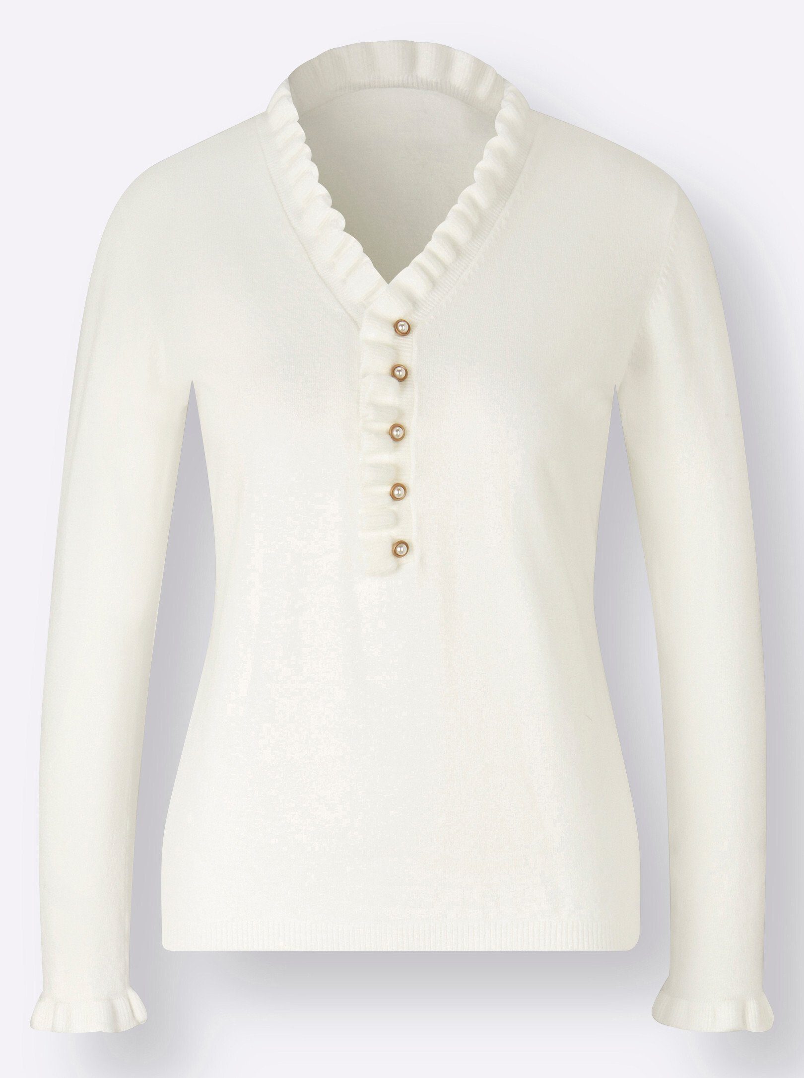 creation L Strickpullover Pullover Langarm Jersey