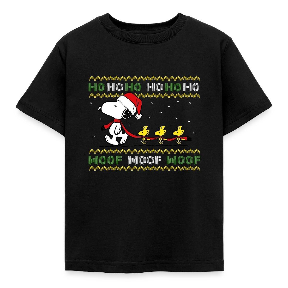 Spreadshirt T-Shirt Peanuts Snoopy Hohoho Ugly Christmas Weihnachten Kinder T-Shirt (1-tlg) Fällt klein aus. Wir empfehlen, eine Größe größer zu bestellen.