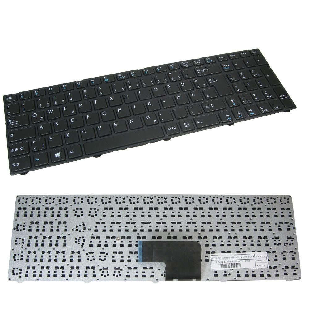 Trade-Shop Ersatz passend für Medion Akoya E6239T E6647 E7226 E7226T E7227 E7227T Tastatur (Tastenbelegung: Deutsch, QWERTZ / Farbe: Schwarz)