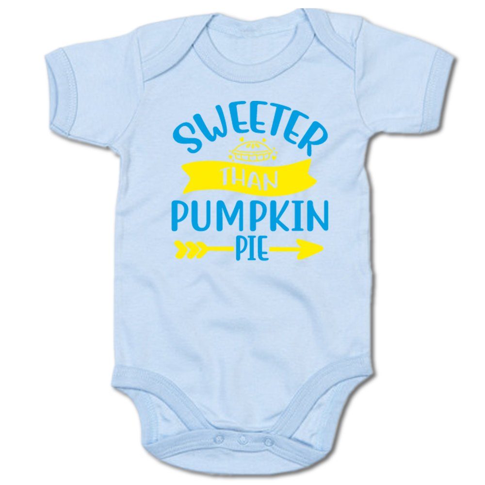 G-graphics Kurzarmbody Sweeter than pumpkin Pie Baby Body mit Spruch / Motiv / Aufdruck • für coole Babys