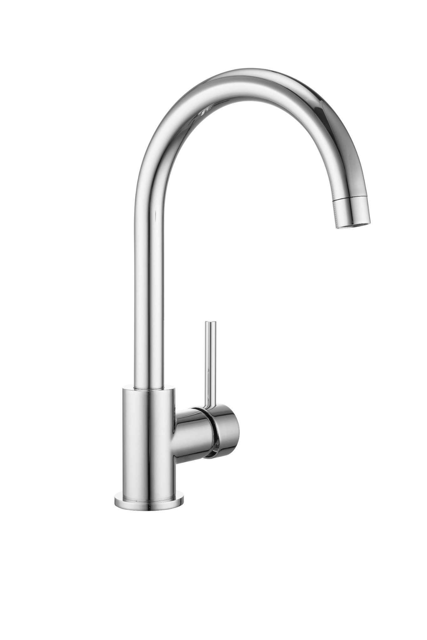 Balderia Spültischarmatur WELLBAD Spültischarmatur CASCADE Spültischarmatur, 360° Auslauf, 4MS-Messing, Chrom