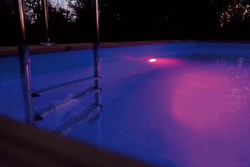 Infinite Spa Pool-Lampe Poolspot LED 406 multi colour, LED fest integriert, RGB, Unterwasserspot LED mit Außen-Sicherheitstrafo und Fernbedienung