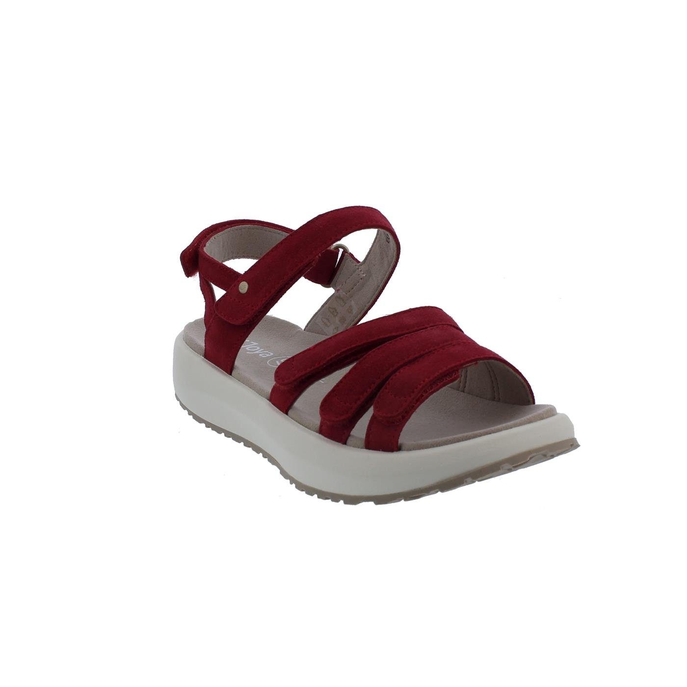 Joya Joya Merida Red Sandale, Veloursleder, günstig online kaufen