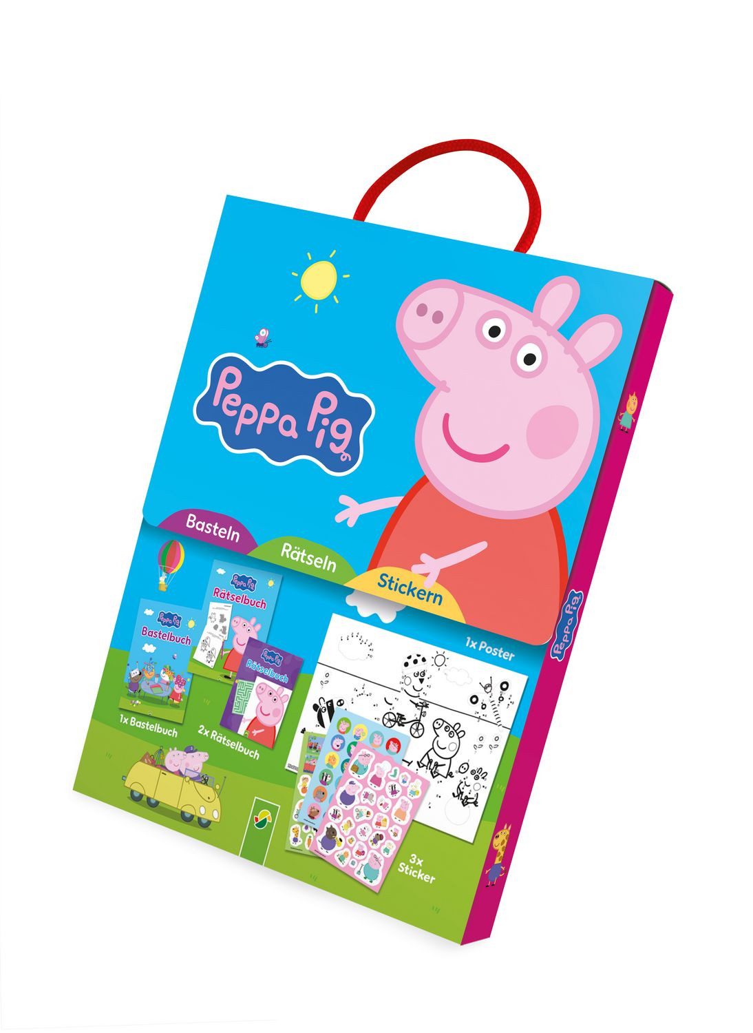 Peppa Pig Spaß-Set I Basteln - Rätseln - Stickern / diverse