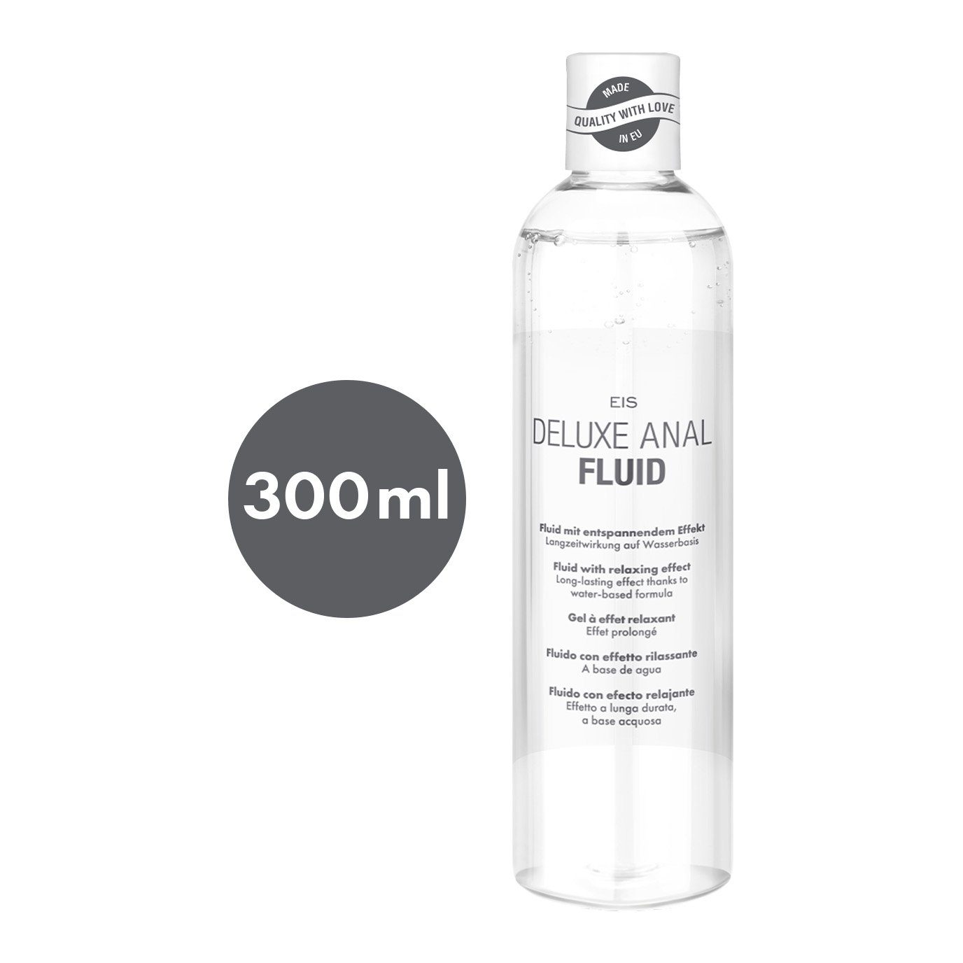 EIS Stimulationsgel EIS Deluxe Anal Fluid, 300ml, wasserbasiert, leicht betäubende Wirkung, 0-tlg.