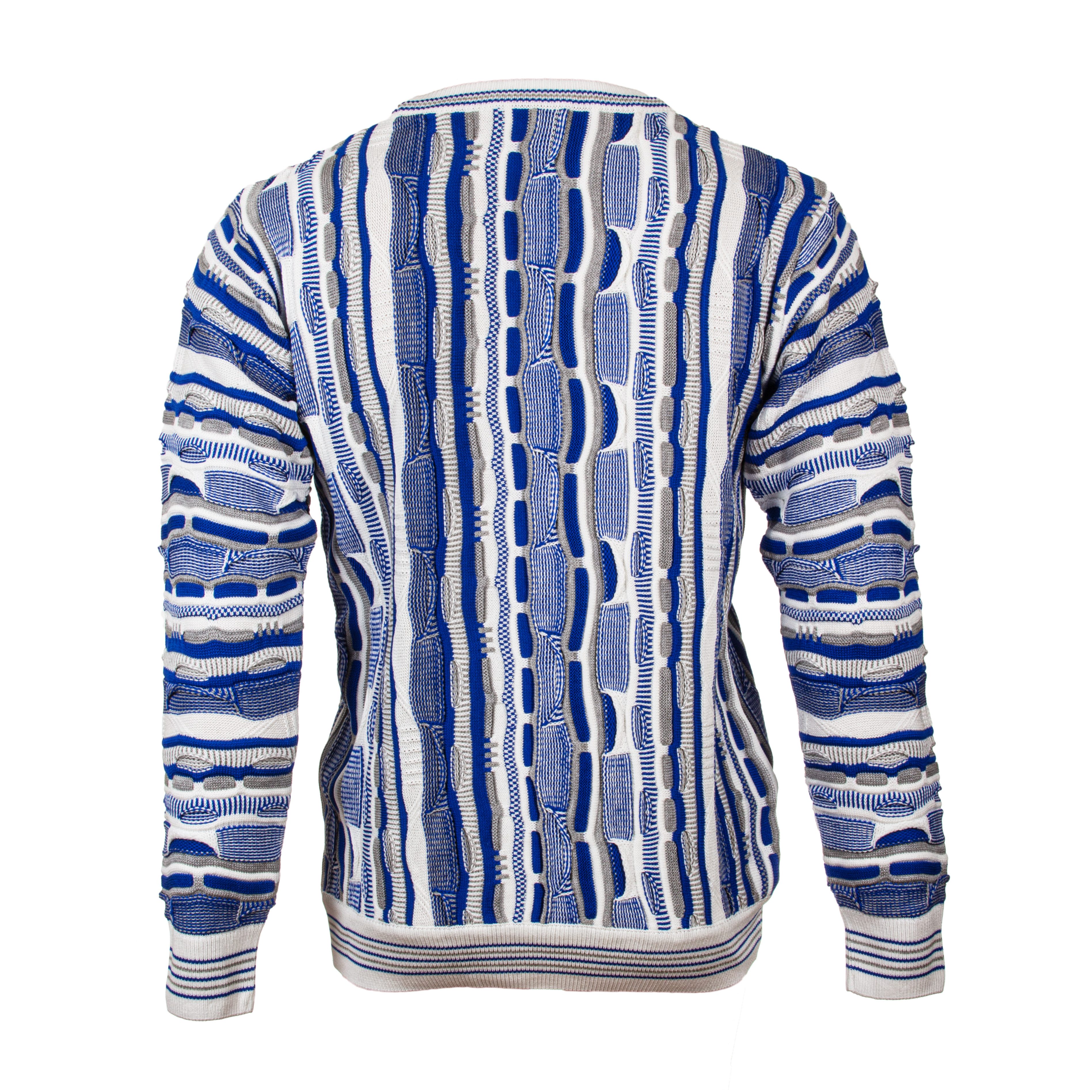 Cascallo Strickpullover Marco - Gestrickter Luxus Designer Rundhals-Pullover Regular Fit (1-tlg) 3d Optik