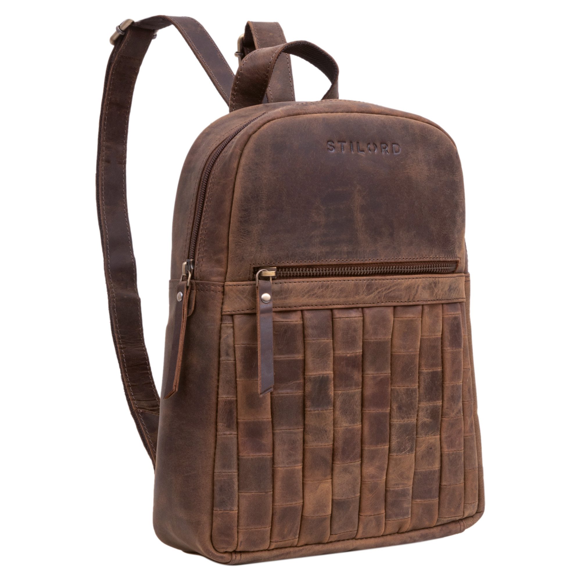 Cityrucksack "Ilda" Lederrucksack Damen klein