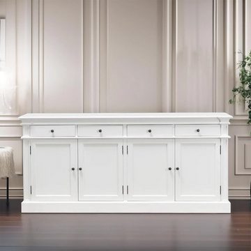 ebuy24 Sideboard Amaretta Sideboard antik weiß, antik patiniert mit