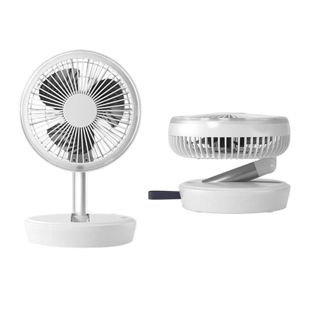 Tischventilator USB Tragbarer Ventilator Klein mit Nachtlicht
