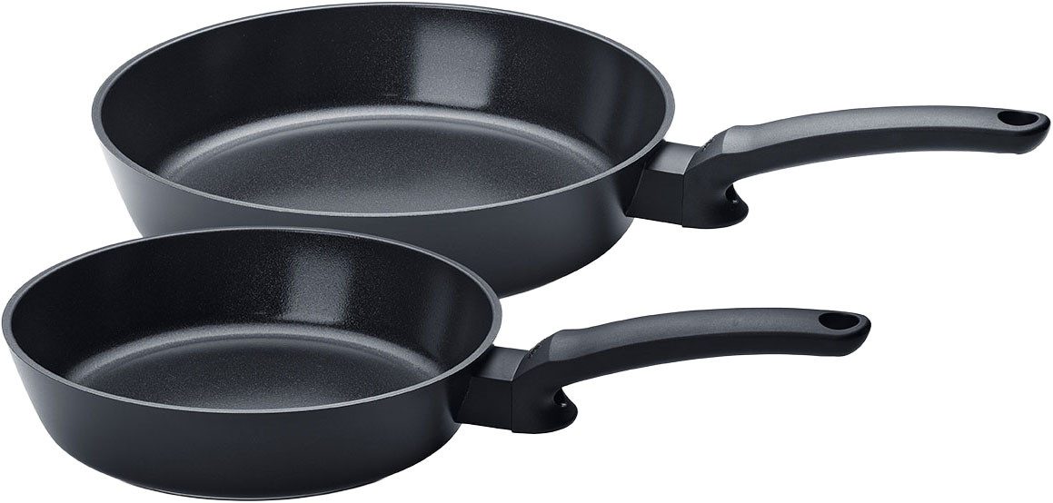 Fissler Pfannen-Set Ceratal® Evo Comfort, Aluminium (Set, 1x Bratpfanne 24 cm + 1x Bratpfanne 28 cm), 2-teiliges Keramikpfannen-Set