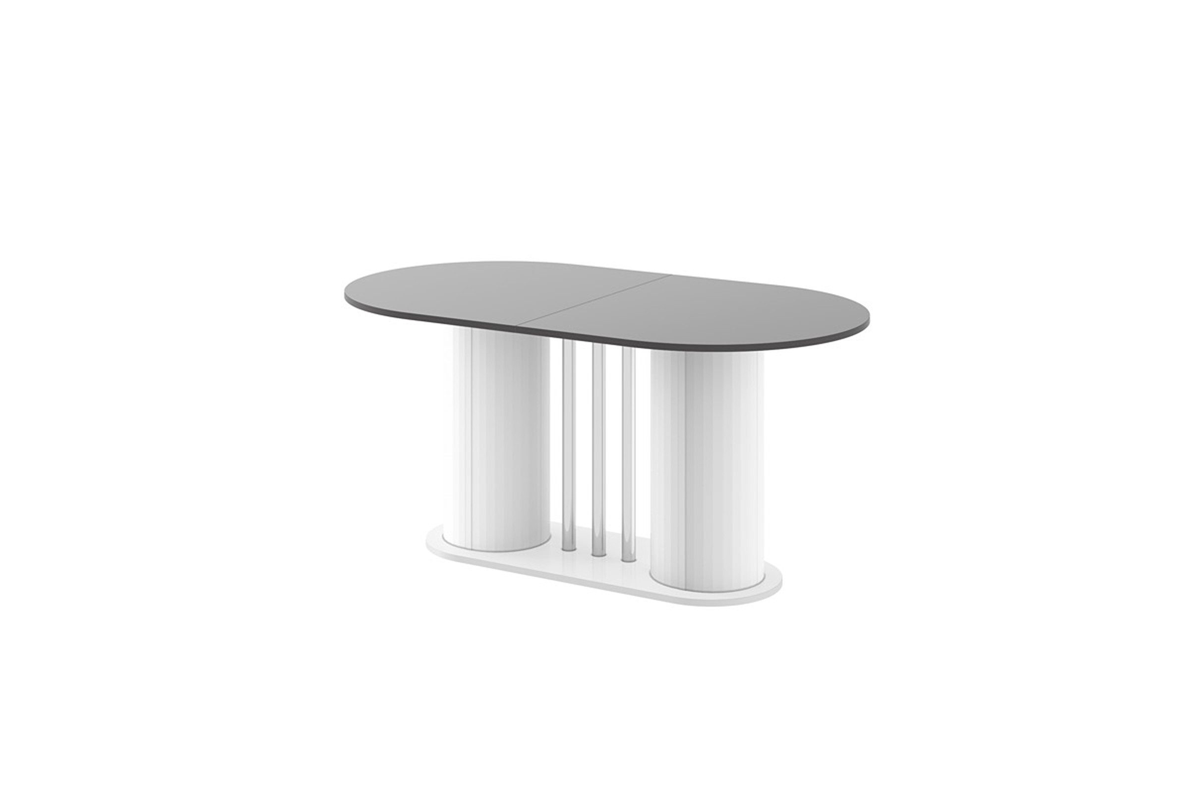 Esstisch Design Esstisch HCE-111 Oval Hochglanz ausziehbar Tisch Esszimmer rund