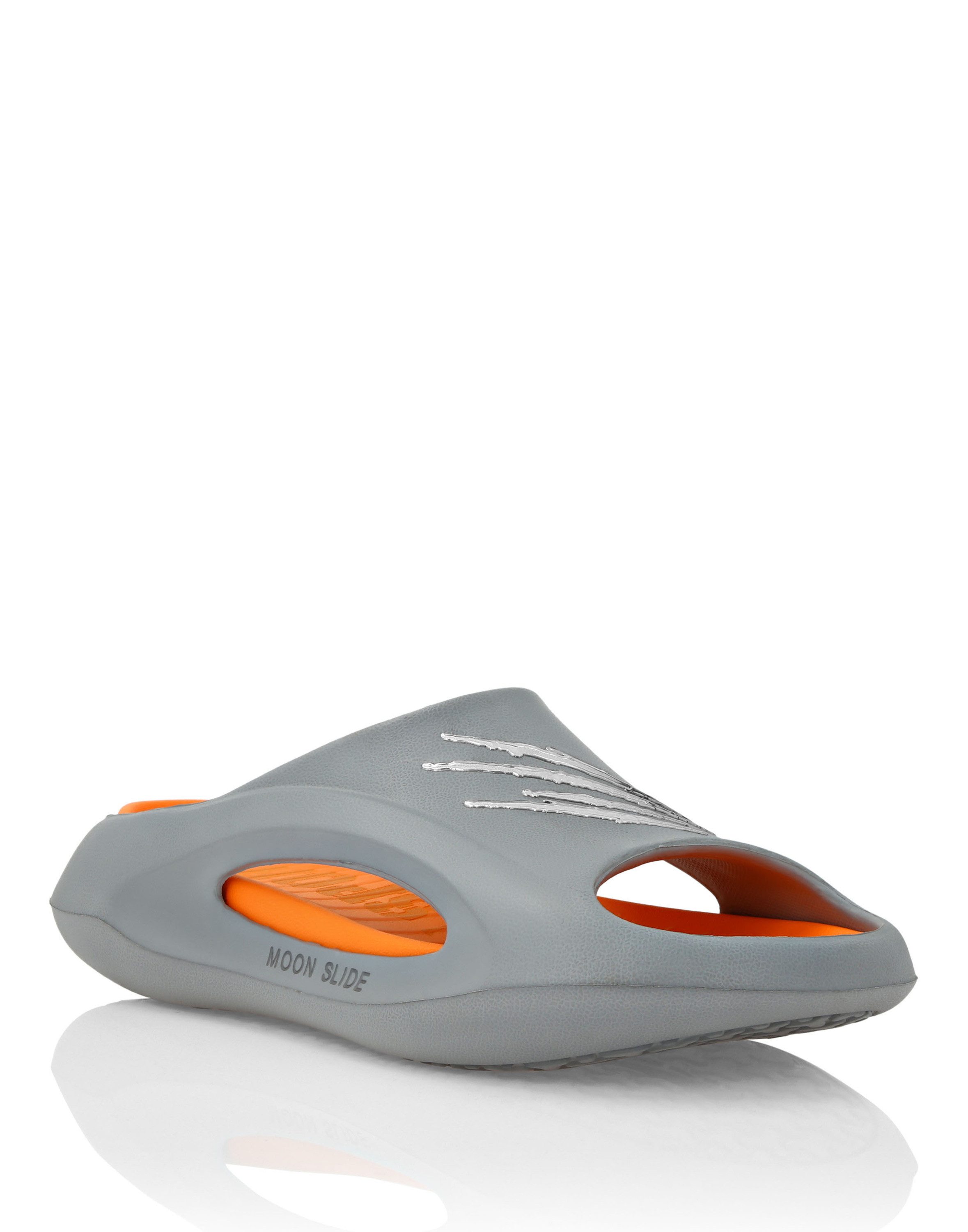 PLEIN SPORT Flache Gummisandalen Strandschuh