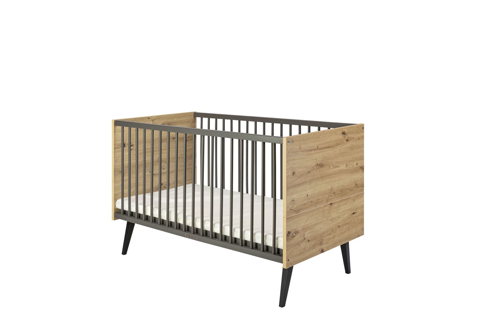 Schardt Babyzimmer-Komplettset Schardt 3-tlg Kinderzimmer Morris Oak mit Schrank 3 Türen, (Kinderzimmer-Set)
