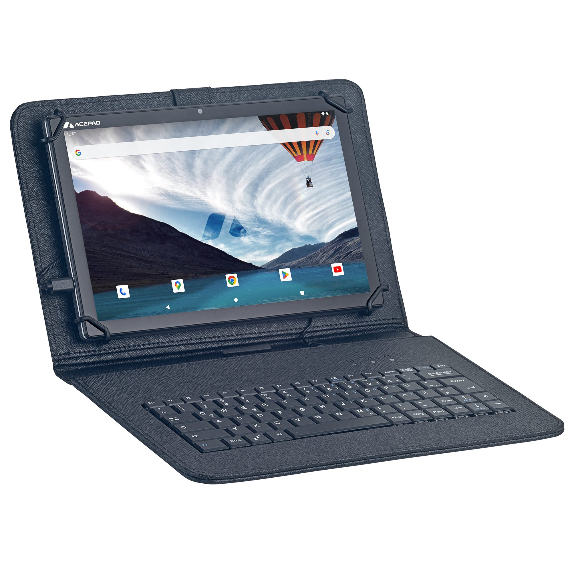 Acepad A150T Full-HD, LTE+WLAN Tablet mit Tastatur Tablet (10.1", 128 GB, Android, 4G (LTE), bis zu 18GB RAM, 10", Wi-Fi, FHD 1920x1200, mit USB-Tastatur)