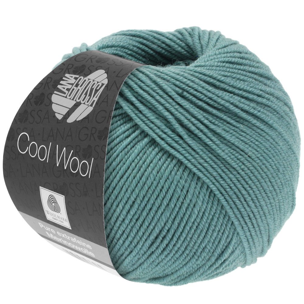 LANA GROSSA COOL WOOL pflegeleichtes Strickgarn extrafeine Merinowolle Häkelwolle, 160 m (Strickgarn aus extrafeiner Merinowolle, kuschelig weich und pflegeleicht), 50 g