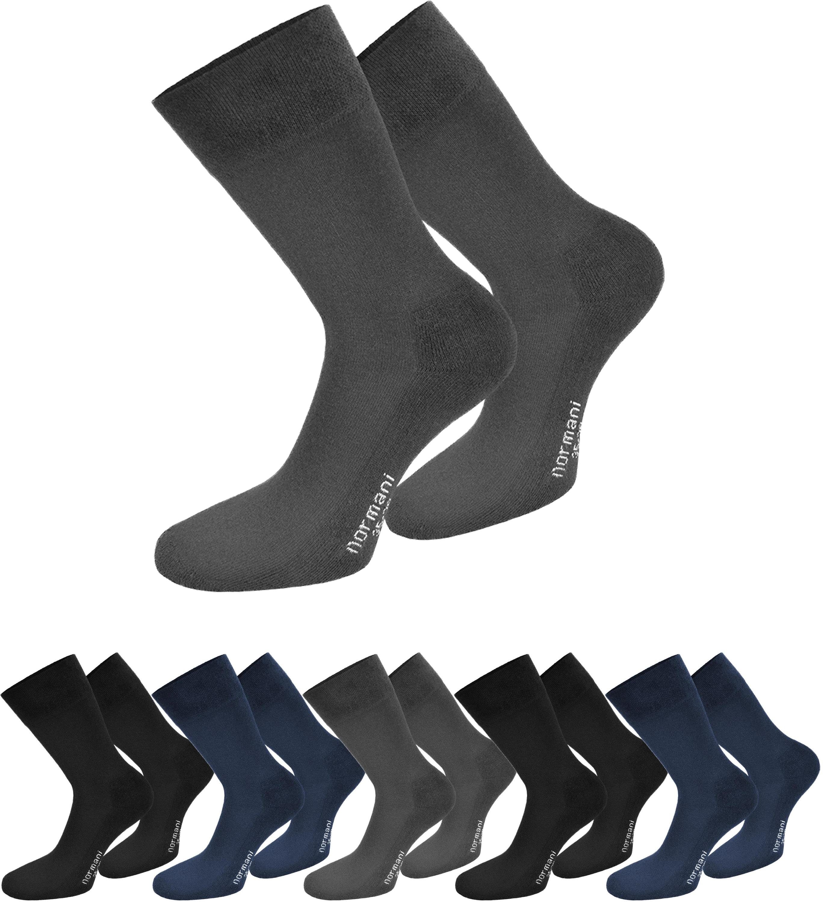 normani Diabetikersocken 6 Paar Komfortsocken mit Softrand (6 Paar) ohne einschneidendes Bündchen