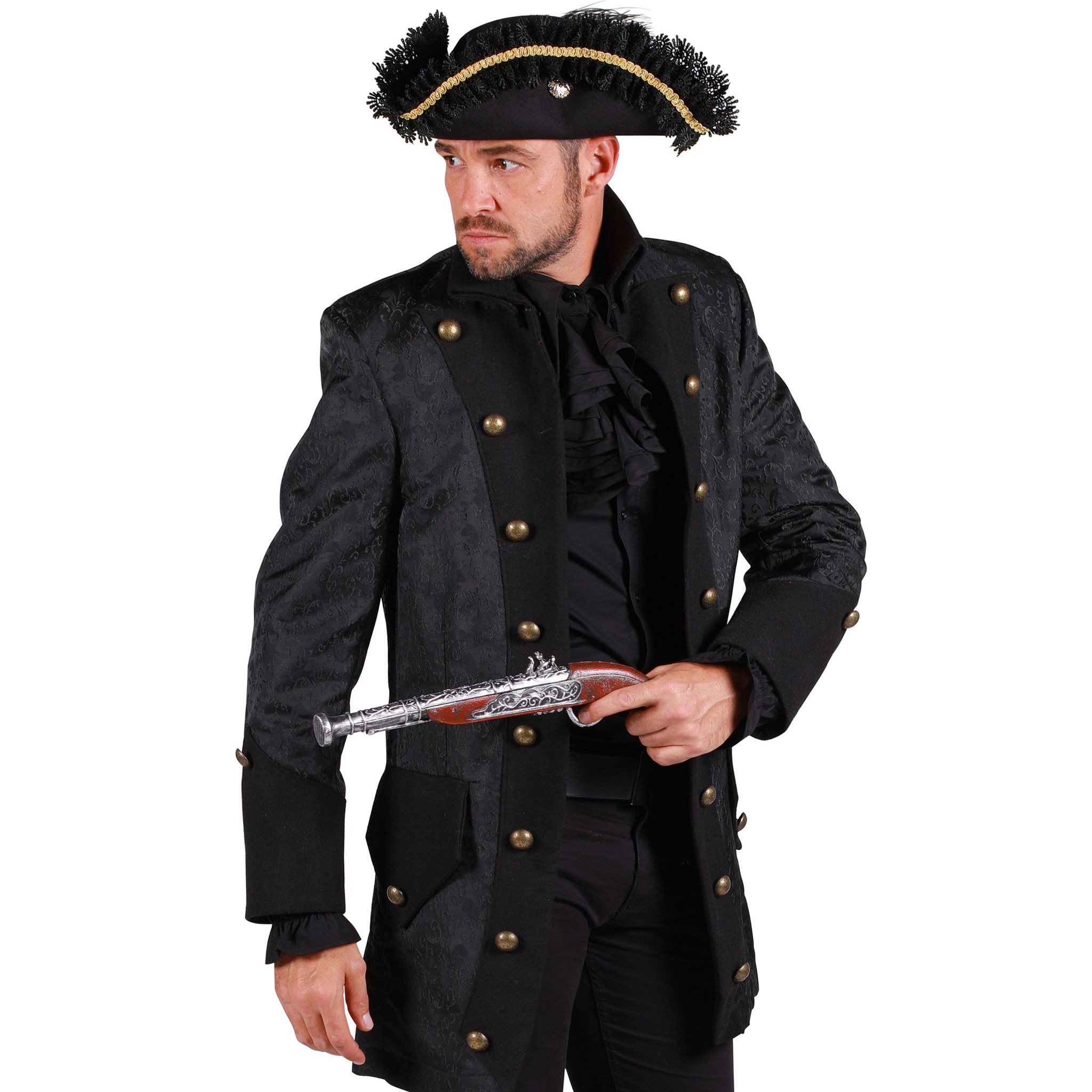 thetru Kostüm Vampirlord Verkleidung Gothic Jacke Herren