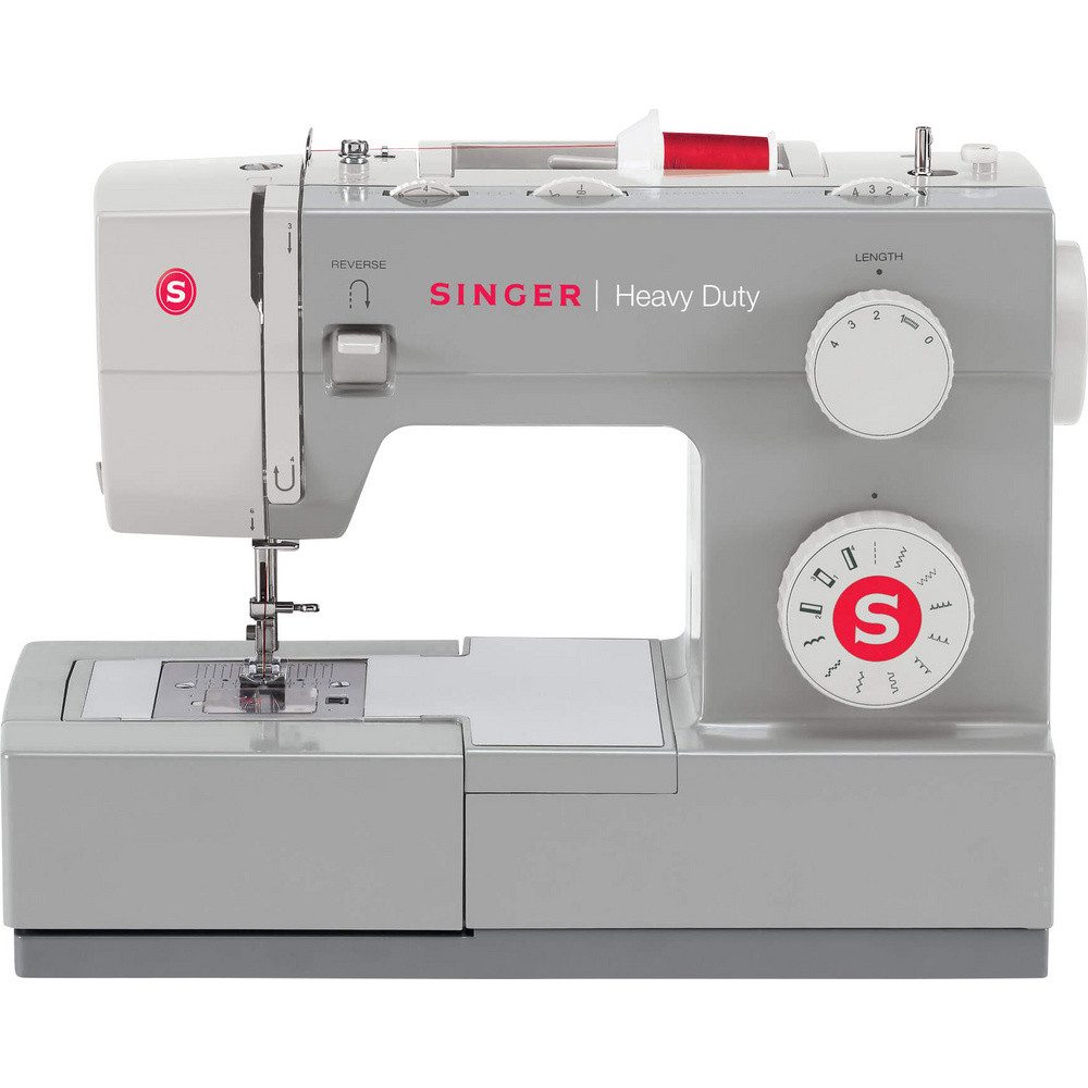 Singer Nähmaschine Singer Freiarmnähmaschine Heavy Duty 4411 LED-Licht Grau