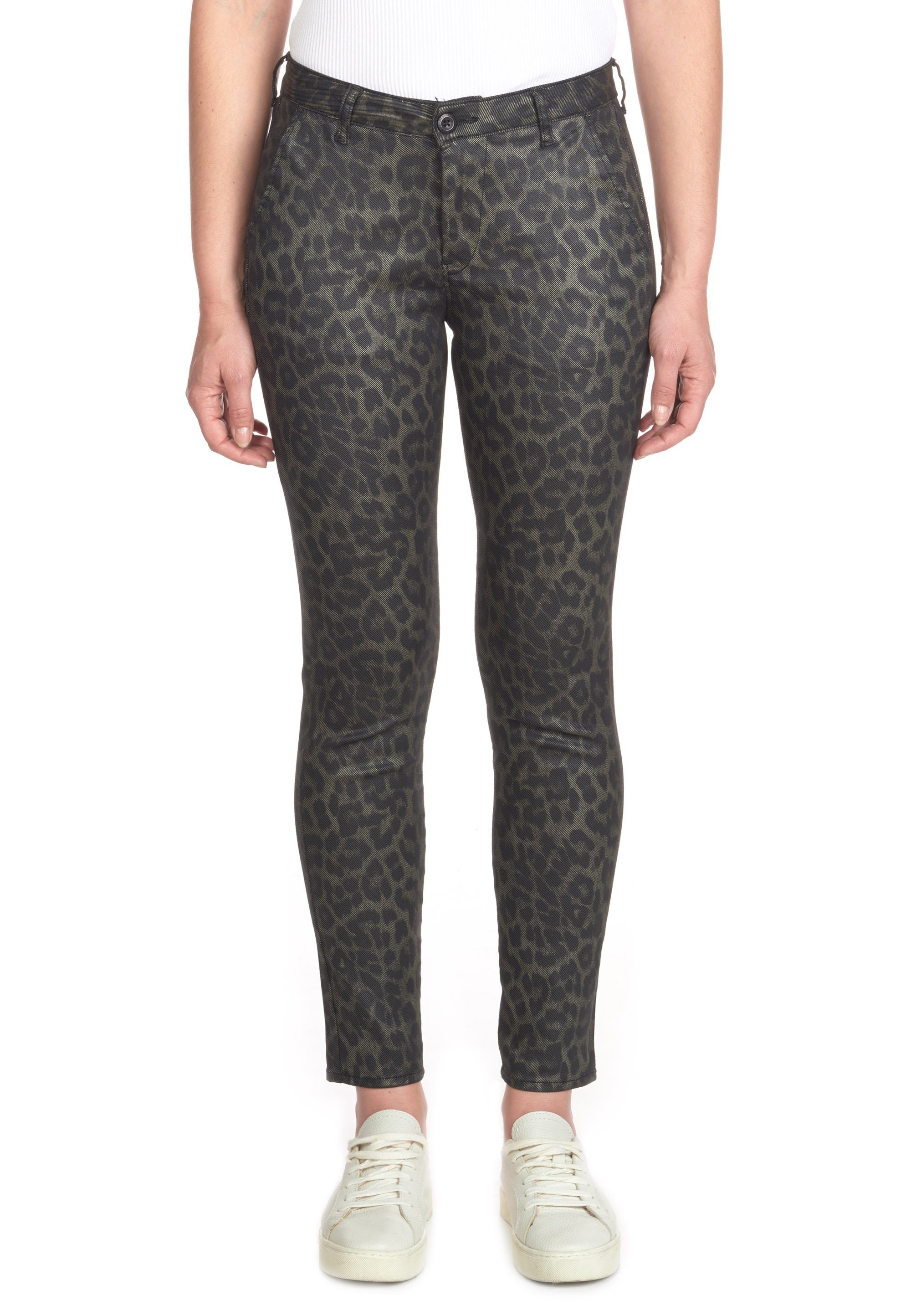 Le Temps Des Cerises Slim-fit-Jeans FLEXY im stylischen Animal-Design