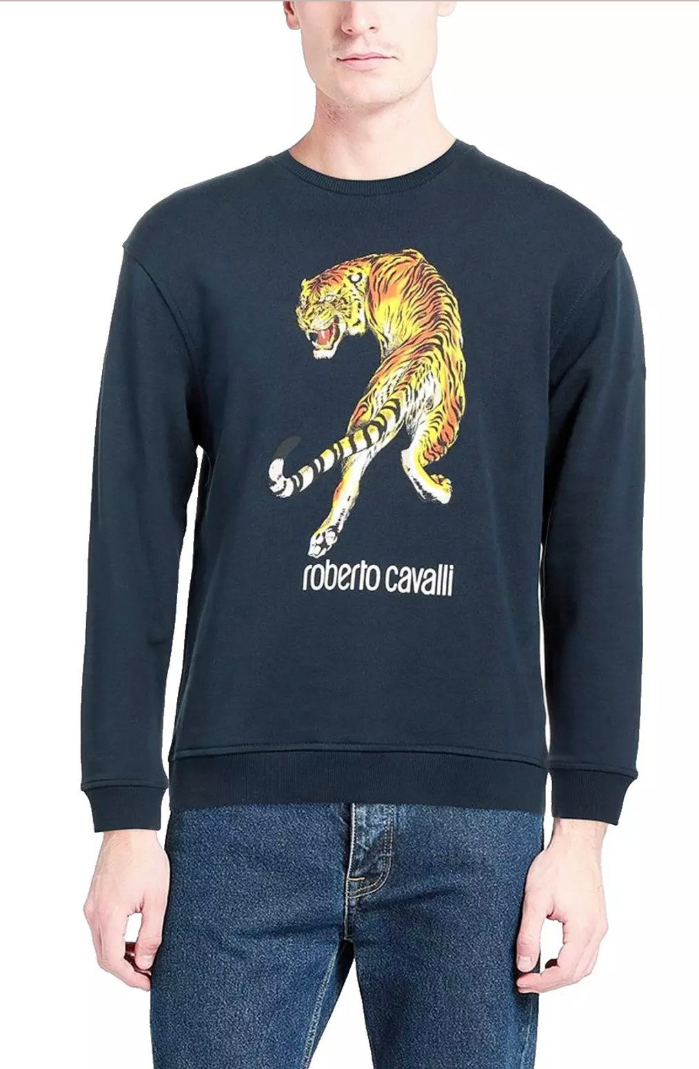 roberto cavalli Sweatshirt Firenze Lynx RC Tiger Logo Unisex Vision mutiger Ästhetik und zeitloser Träume seit 1970