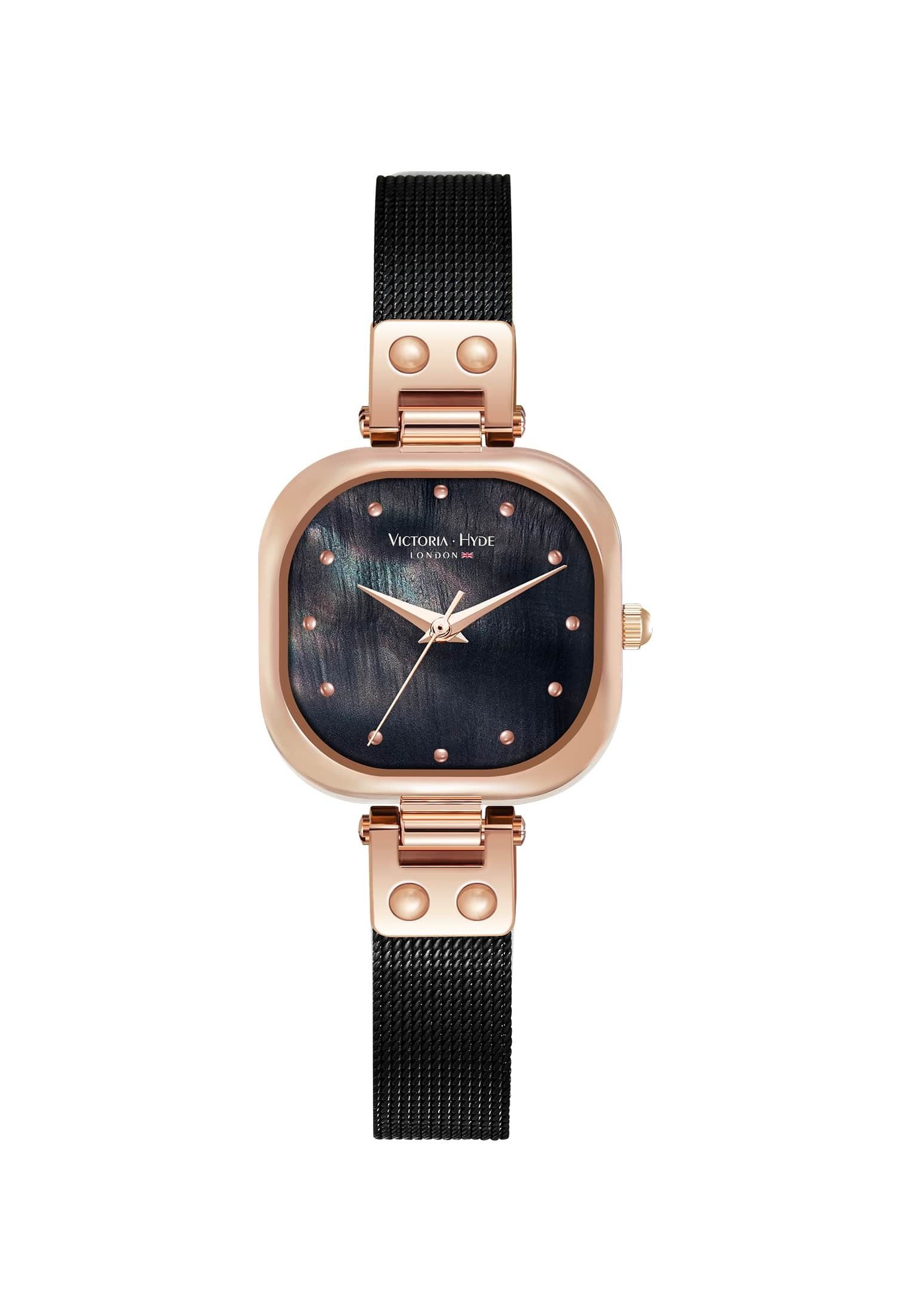 Victoria Hyde Quarzuhr Victoria Hyde Rock Damen Basic Lederarmband Quadratisch, (1-tlg., Kein Set)