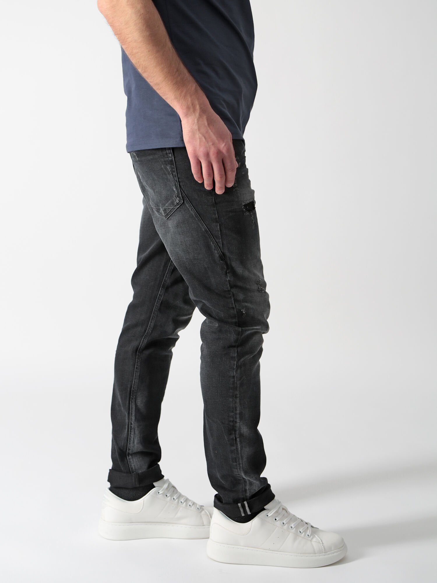 Tapered-fit-Jeans of Tragekomfort Black Angenehmer Alvin Miracle Denim Noughty