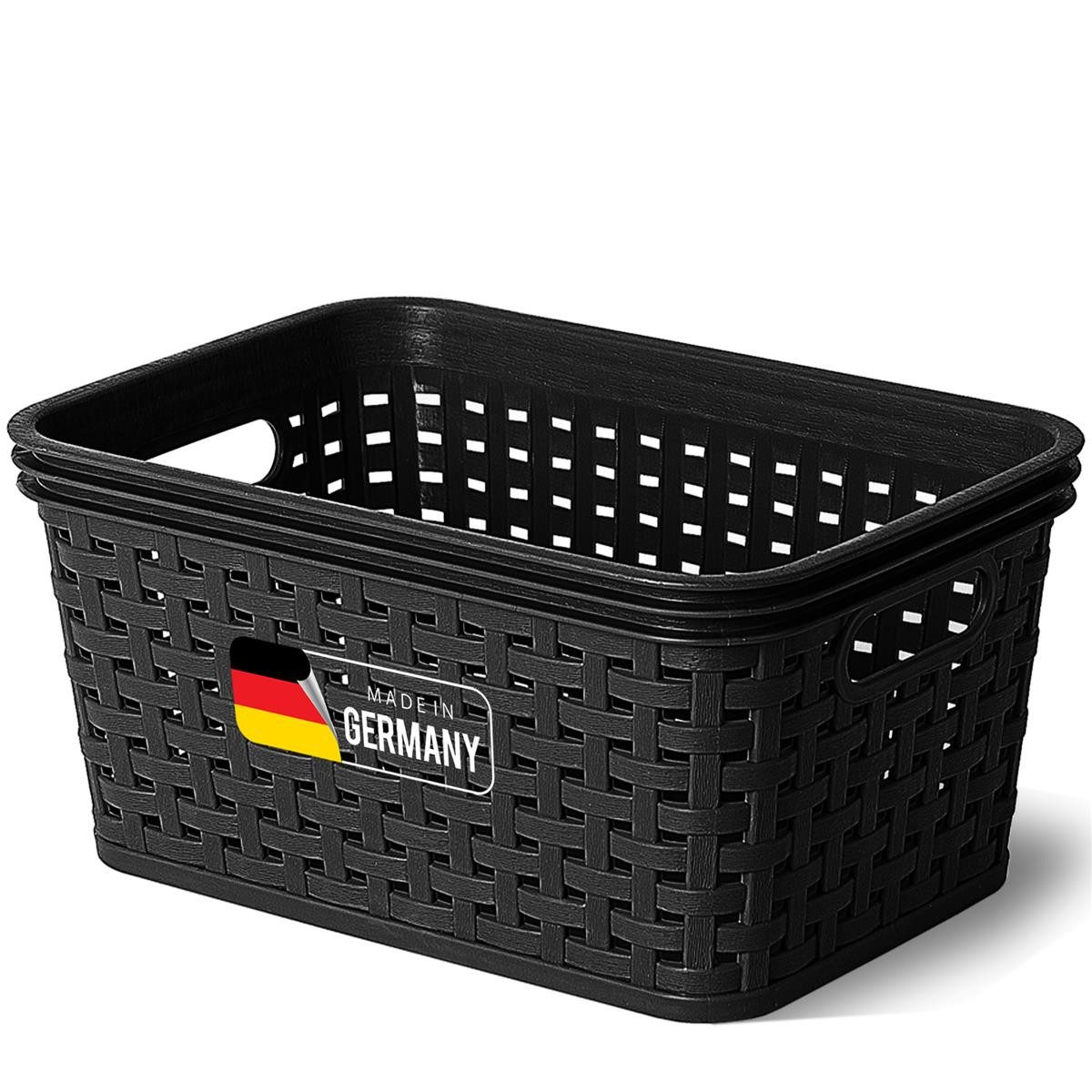 Novaliv Aufbewahrungsbox - (1 St), 1x Aufbewahrungskorb Rattan