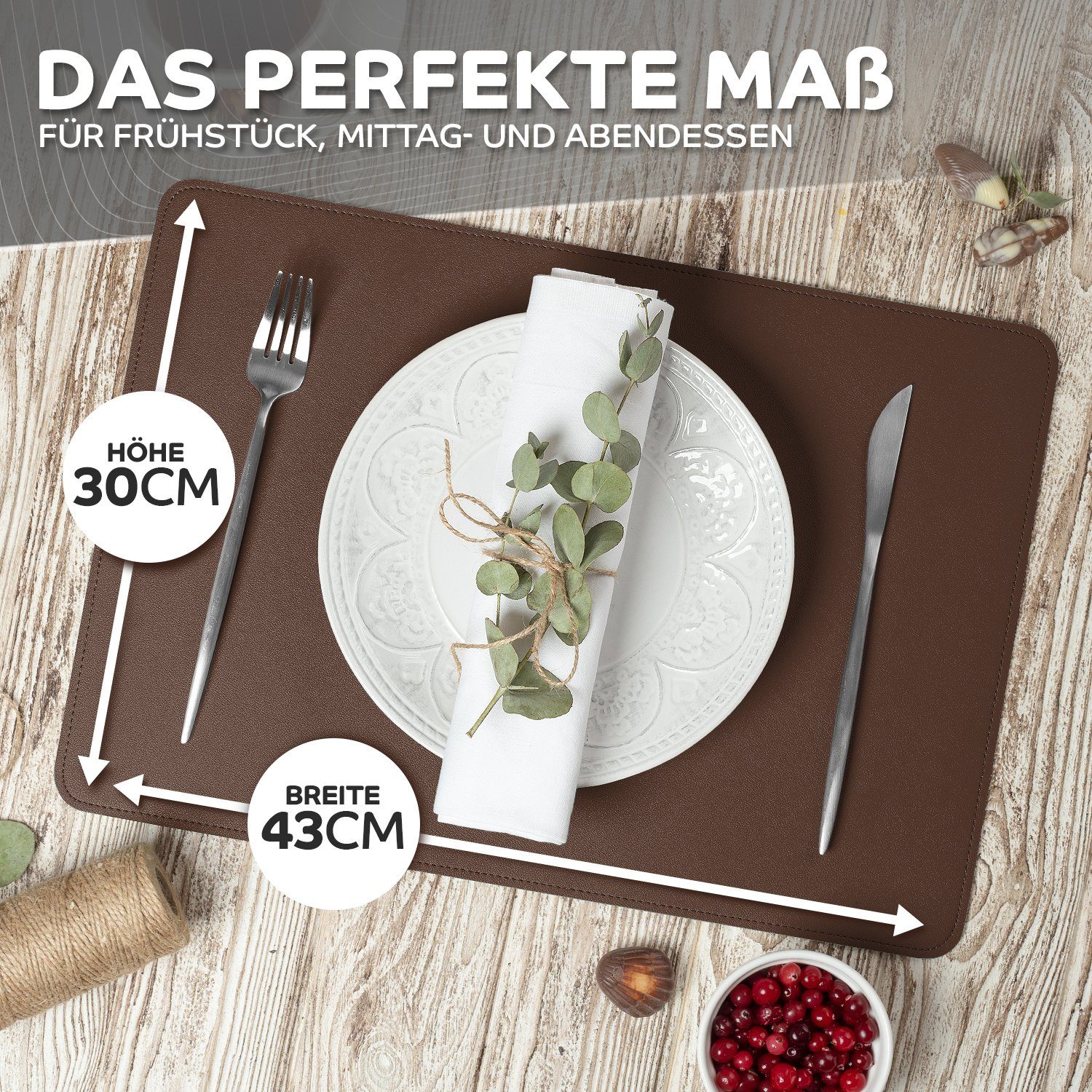 Loco Bird Platzset aus Kunstleder, 8er günstig online kaufen