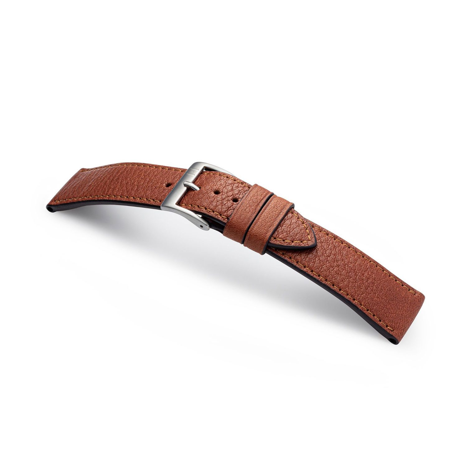 Selva Technik Uhrenarmband Uhrenarmband EIMSBÜTTEL (zertifiziertes Bioleder), silberne Schließe