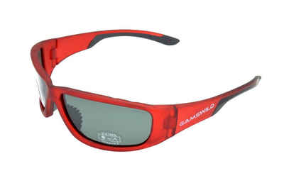 Gamswild Sonnenbrille »WS9331 Sportbrille Damen Herren Fahrradbrille Skibrille Unisex polarisiert rot, grün, blau« halbtransparente Fassung
