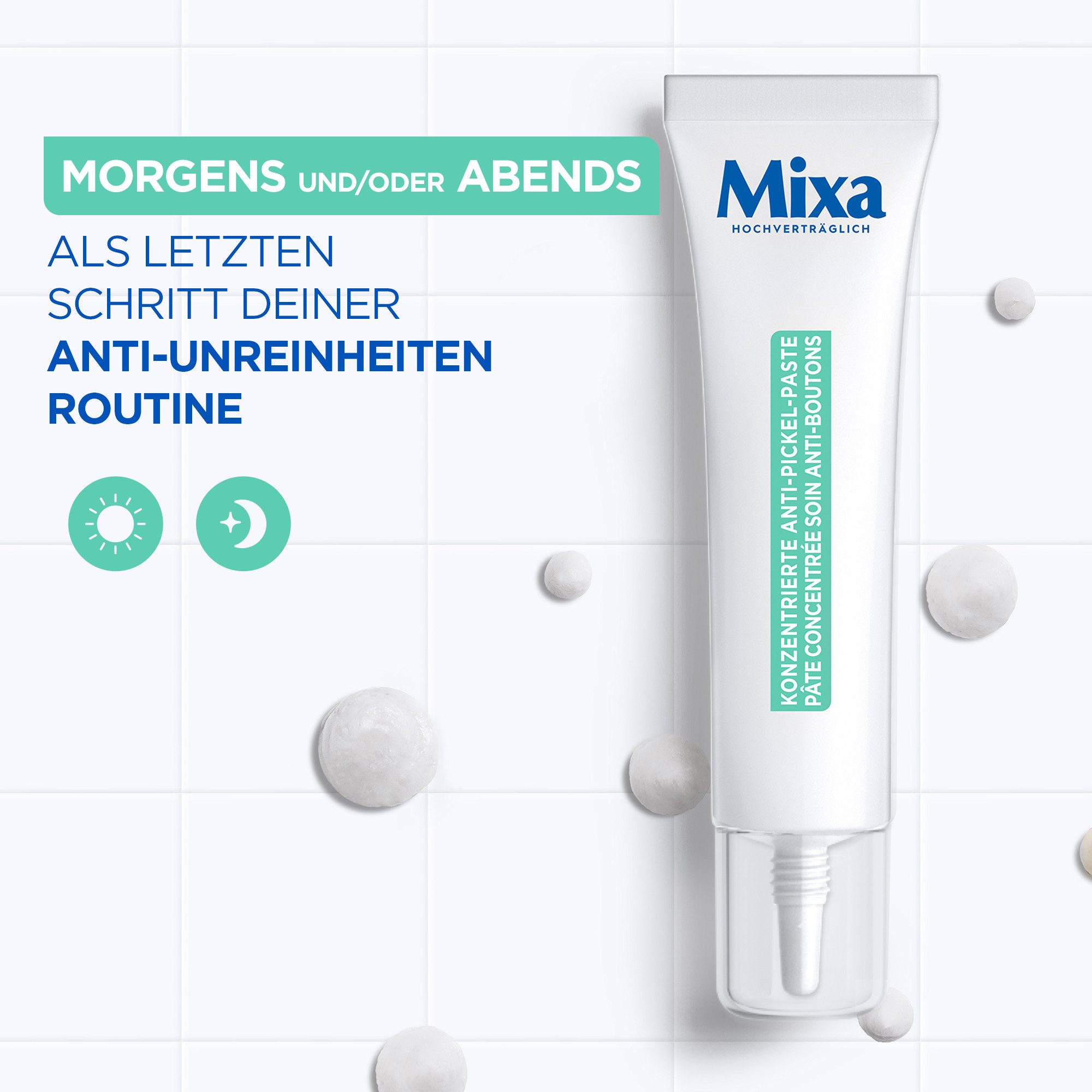 Mixa Gesichts-Reinigungscreme MIXA KONZENTRIERTE ANTI-PICKEL PASTE, mit Niacinamid